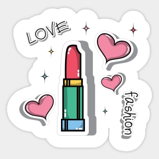 Lipstick love sticker set Sticker